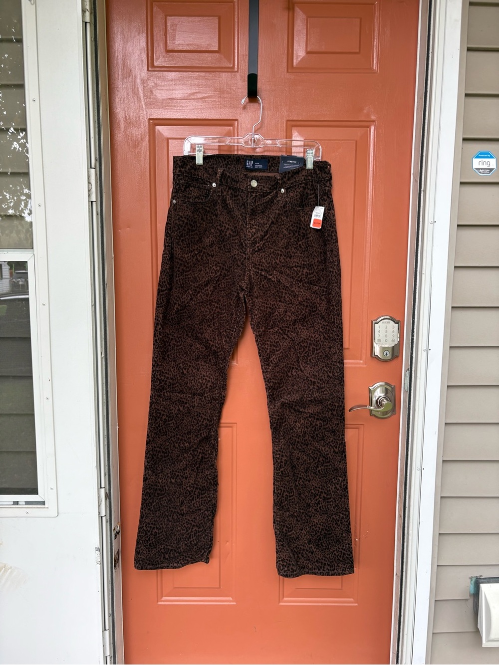Gap Baby Boot Cheetah Print Corduroy Pants 12/31L